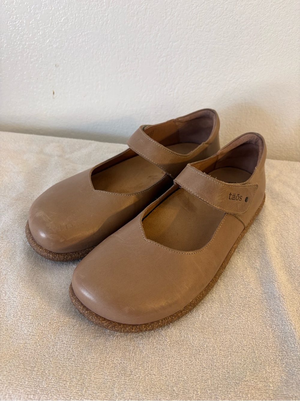 Taos Footwear Women’s Mary Jane Flats in Taupe Brown Size 41 - Picture 4 of 10